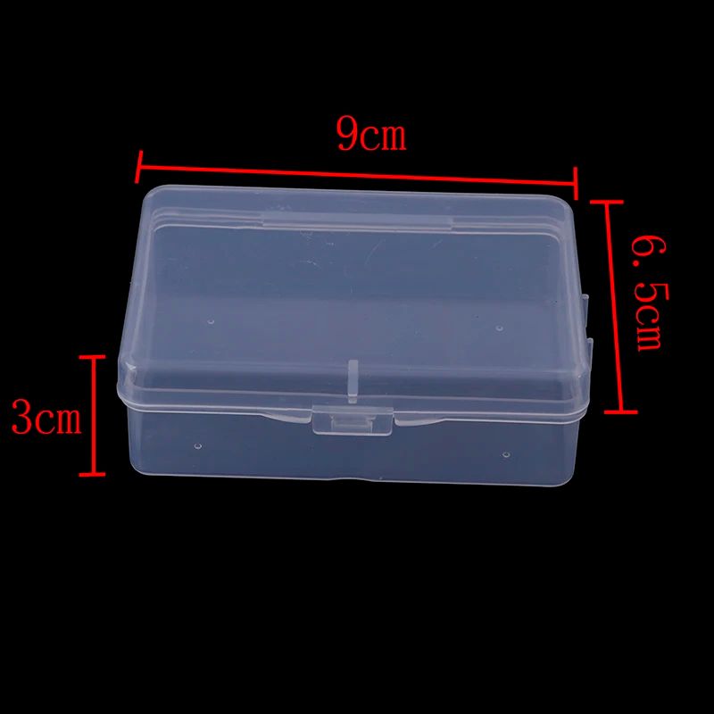 Transparent Storage Box Mini Clear Plastic Organizer Case (3.54x2.56x1.18 In) For Crafts, Jewelry & Small Items 5pcs