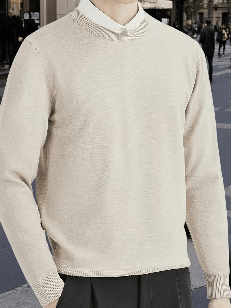 Mens Mink Cashmere Sweater, Luxurious Warmth & Softness For Winter camel l