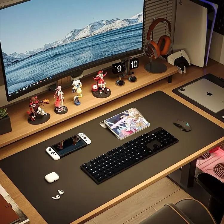 Large Stitched Mouse Pad Desk Mat With Multiple Size Options green 35.4 Inches By 15.7 In