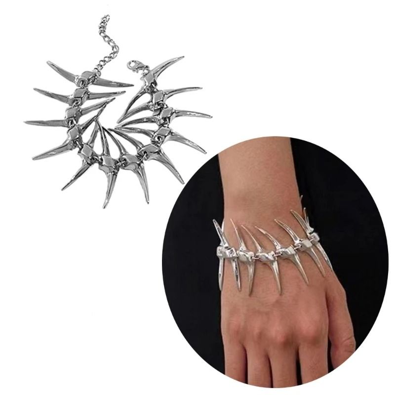 Thorn Fish Bone Link Chain Bracelet Fashion Charm Bangle And Couple Jewelry For Parties Thorn Fish Bone Link Chain Bracelet Fashion Charm Bangle And Couple Jewelry For Parties