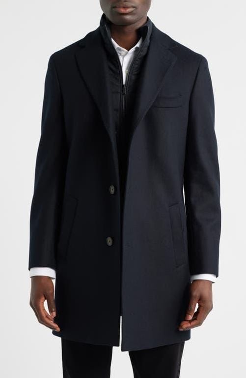 Delroy Wool Topcoat - Blue - Jack Victor Coats
