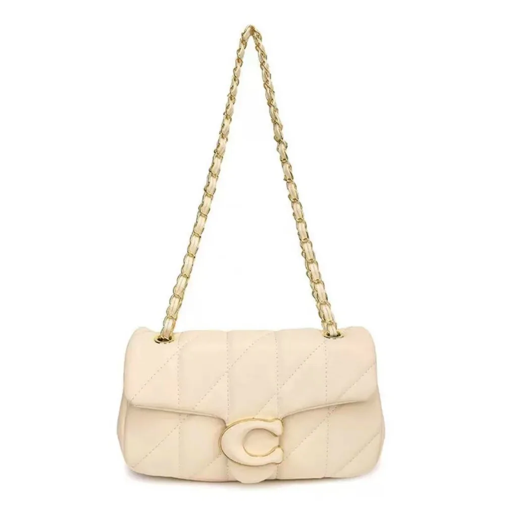 Diamant Rayé Petit Sac À Chaîne Parfumé, Sac Crossbody À Épaule Unique, Sac En Fil Brodé De Haute Qualité