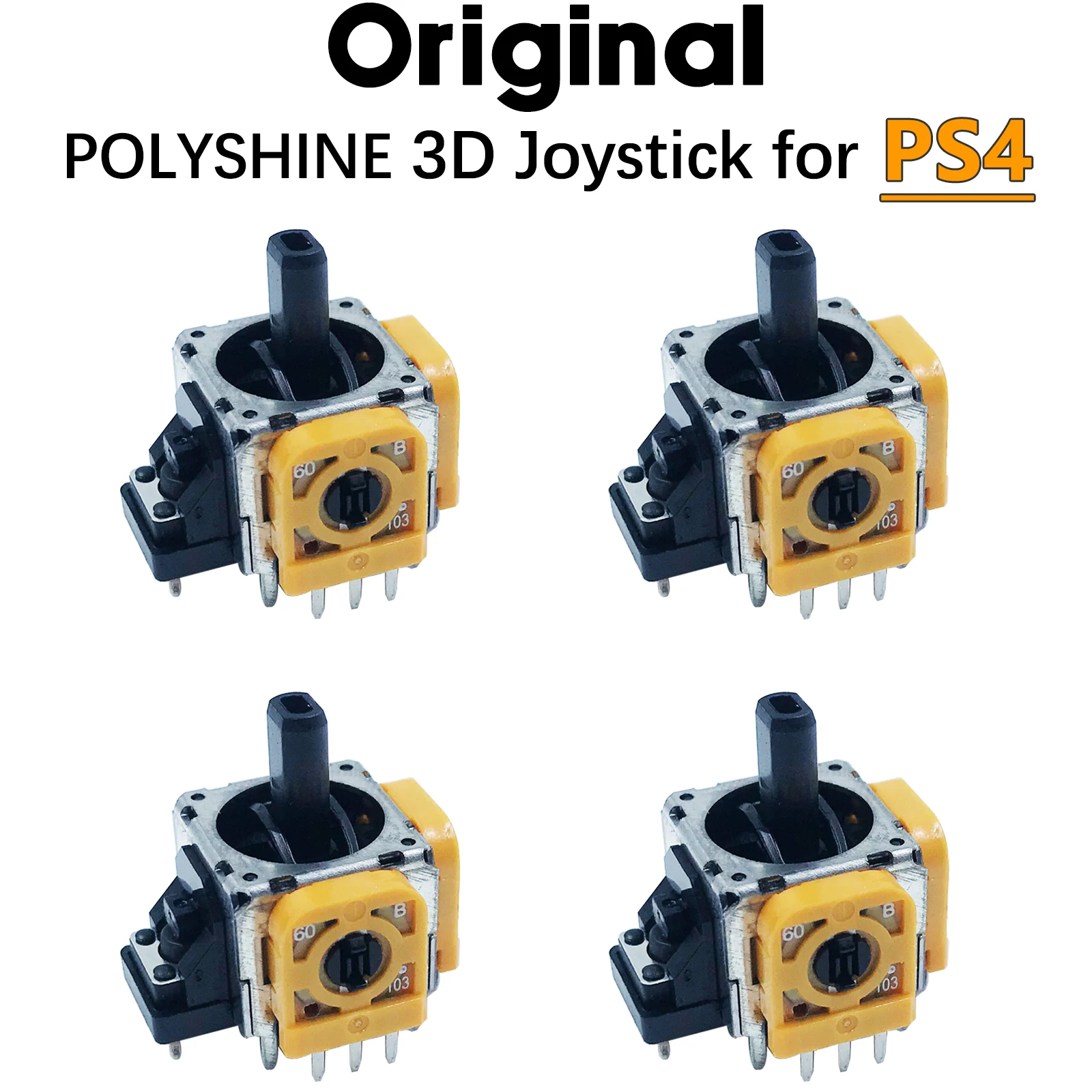 Original POLYSHINE 3D-Joystick für PS4-Gamepads, Ersatz-PS4-Controller Drift Fix Joystick für Sony PS4-Game-Controller Image