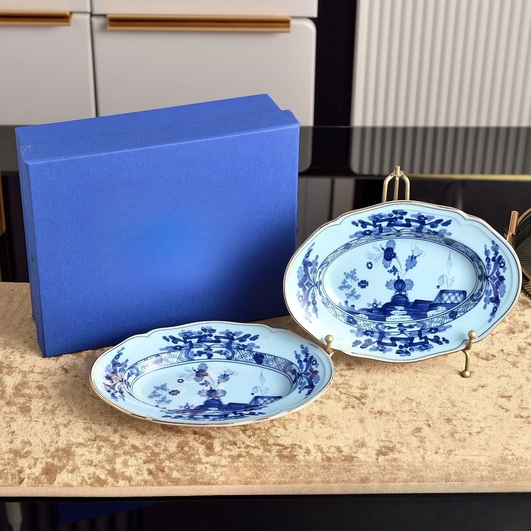 Oriental Artistic Porcelain Coffee Cupand Saucer Set Household Round Tableware Fruit Platter and Bowl Jar Mug The Ideal Gift