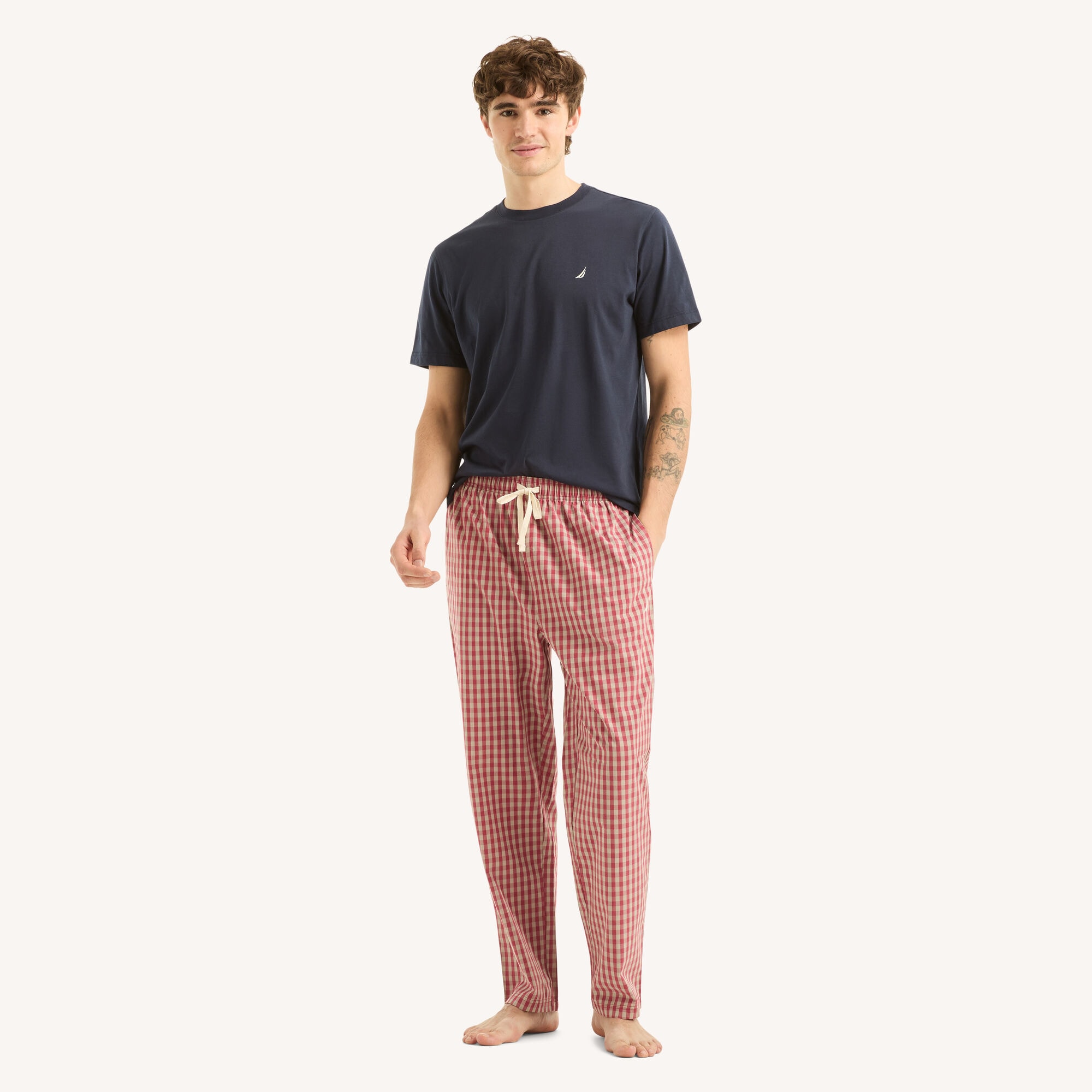 Nautica Men's Pajama Pant Set 663 (Indian Summer), M
