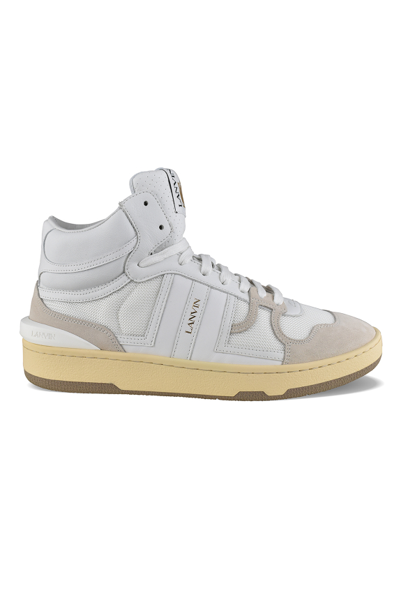 Lanvin Hohe Sneakers Clay Weiß US 39