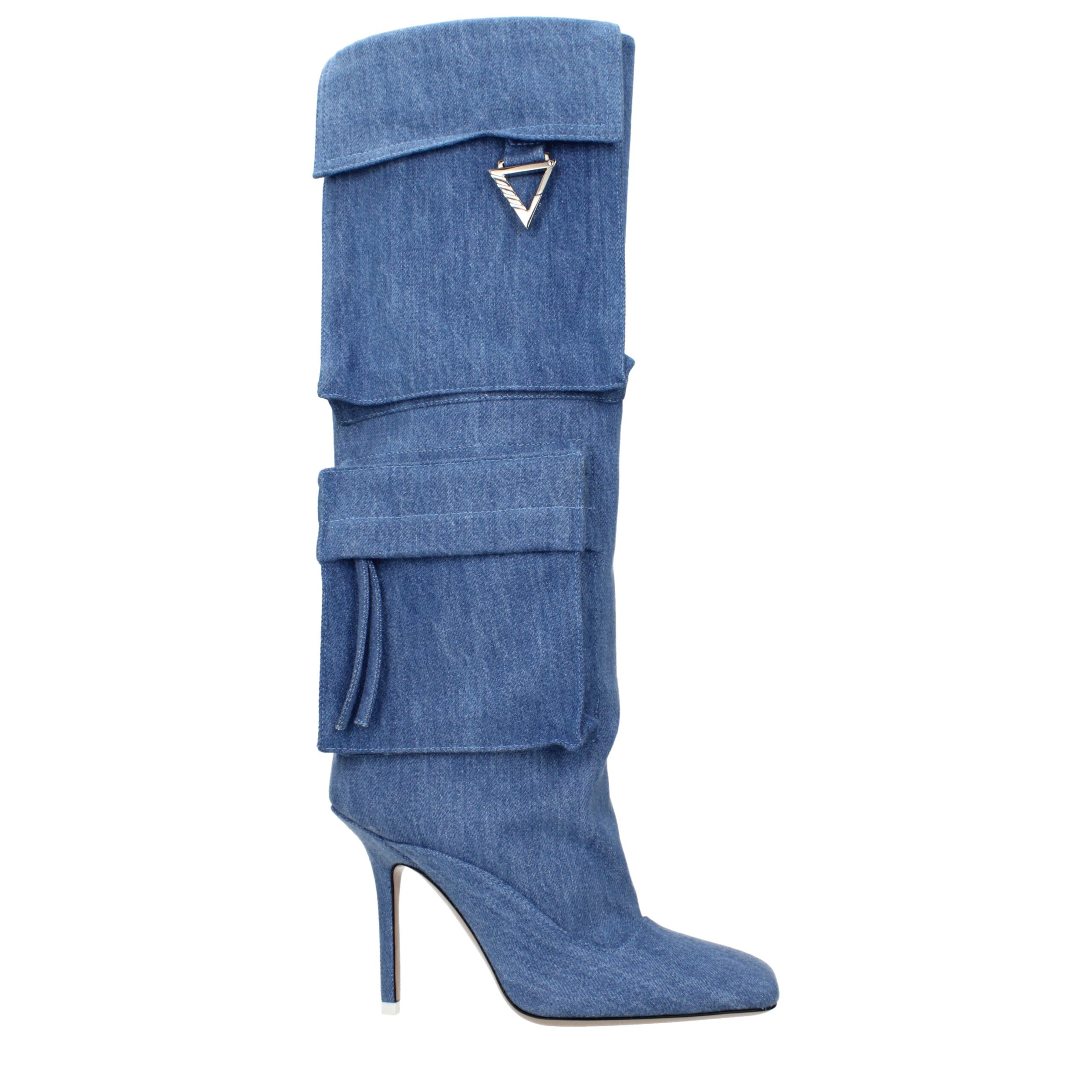 Denim High Heel Stiefel EU 38