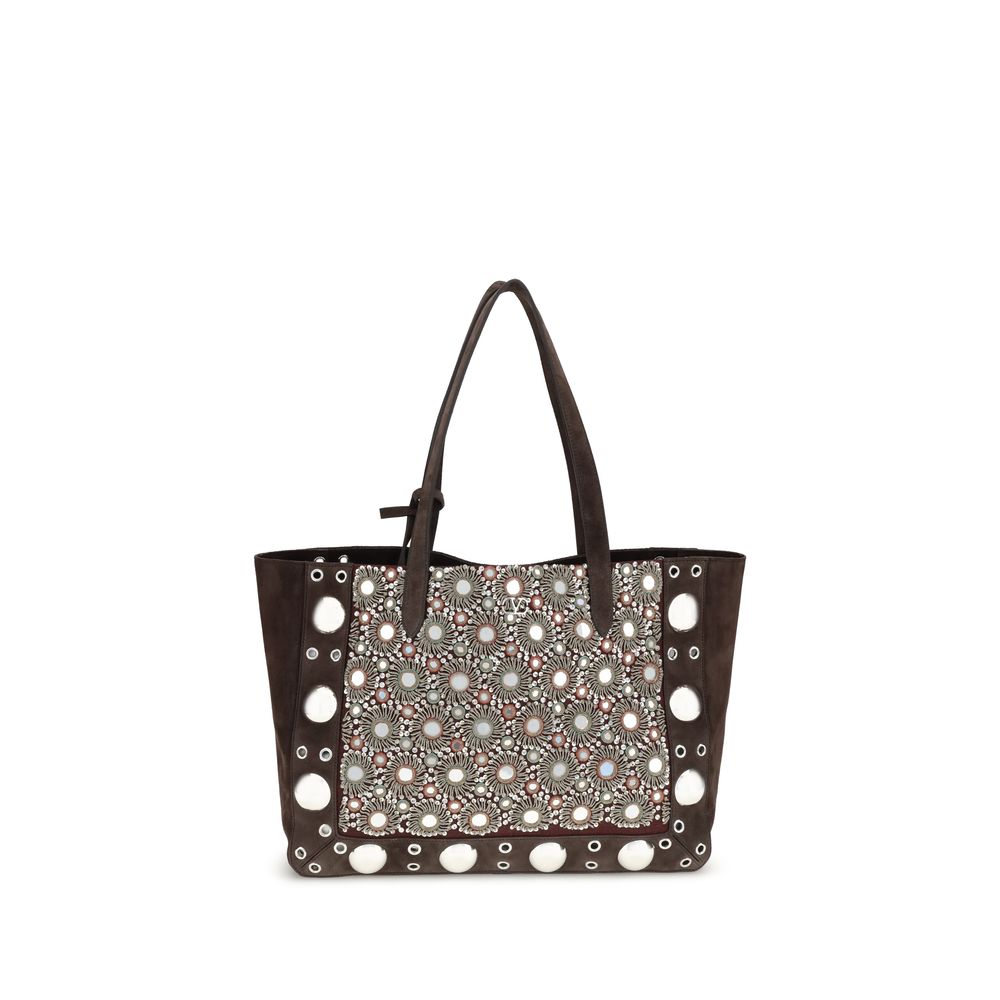 Braune Kalbleder Bos Taurus Schultertasche Image