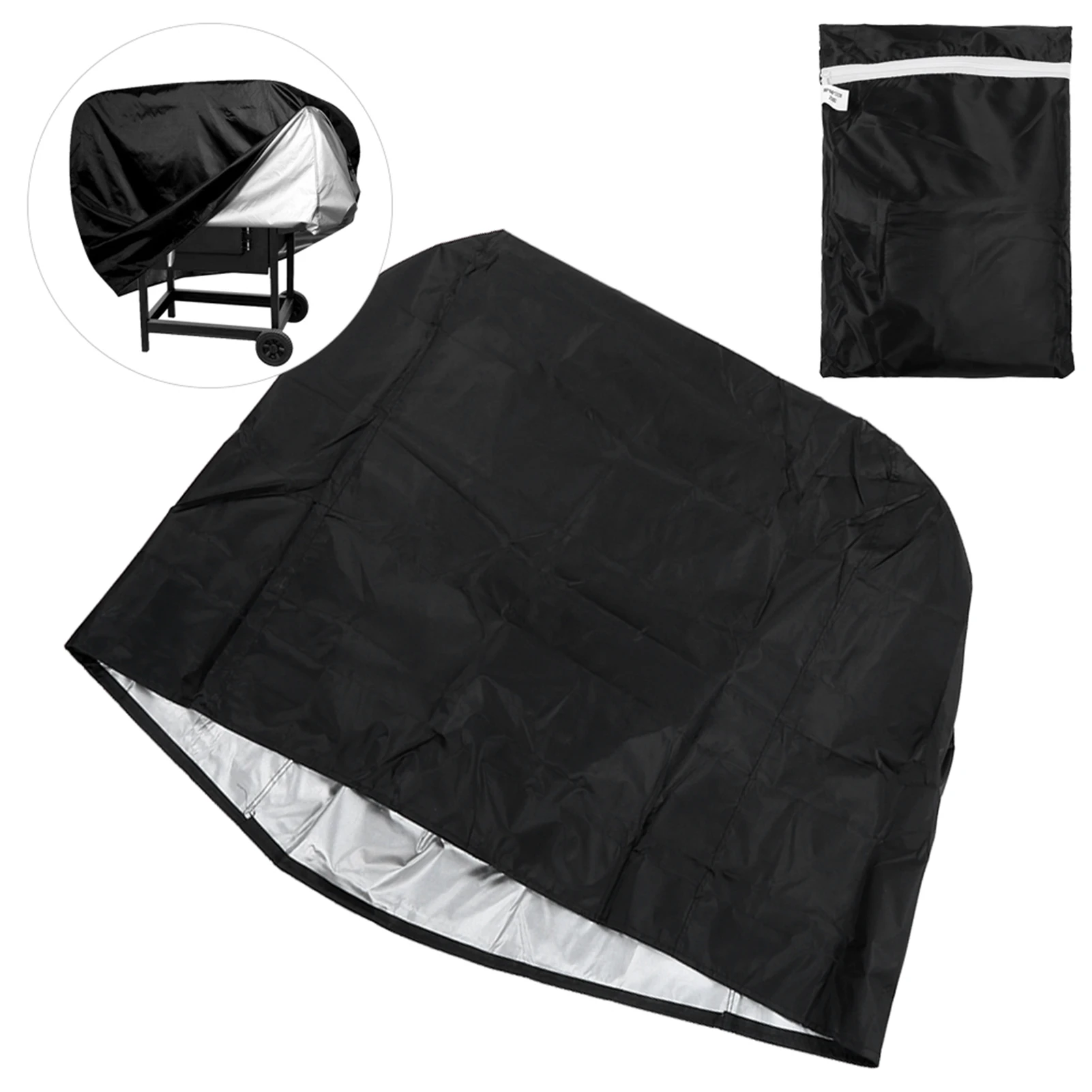 Wasserdichte Grillabdeckung, PVC, regenfest, UV-Schutz, Grillabdeckungen, Garten-Grillschutz, Grillzubehör, 80 x 66 x 100 cm Image