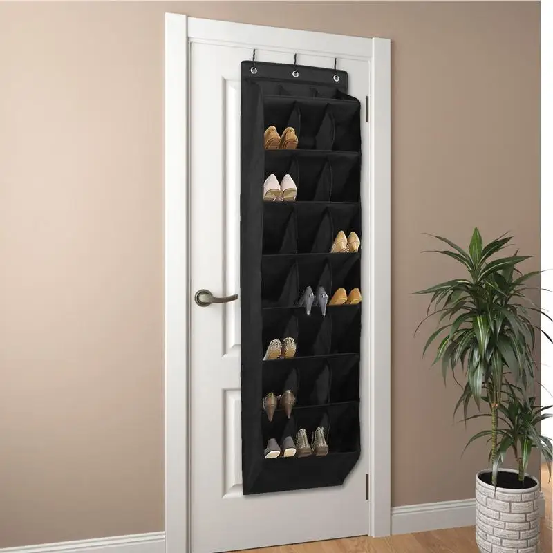 Wand schuh lagerung rack 24-gitter tür schuh lagerung rack schrank tür lagerung rack boot lagerung rack für hause schuh lagerung