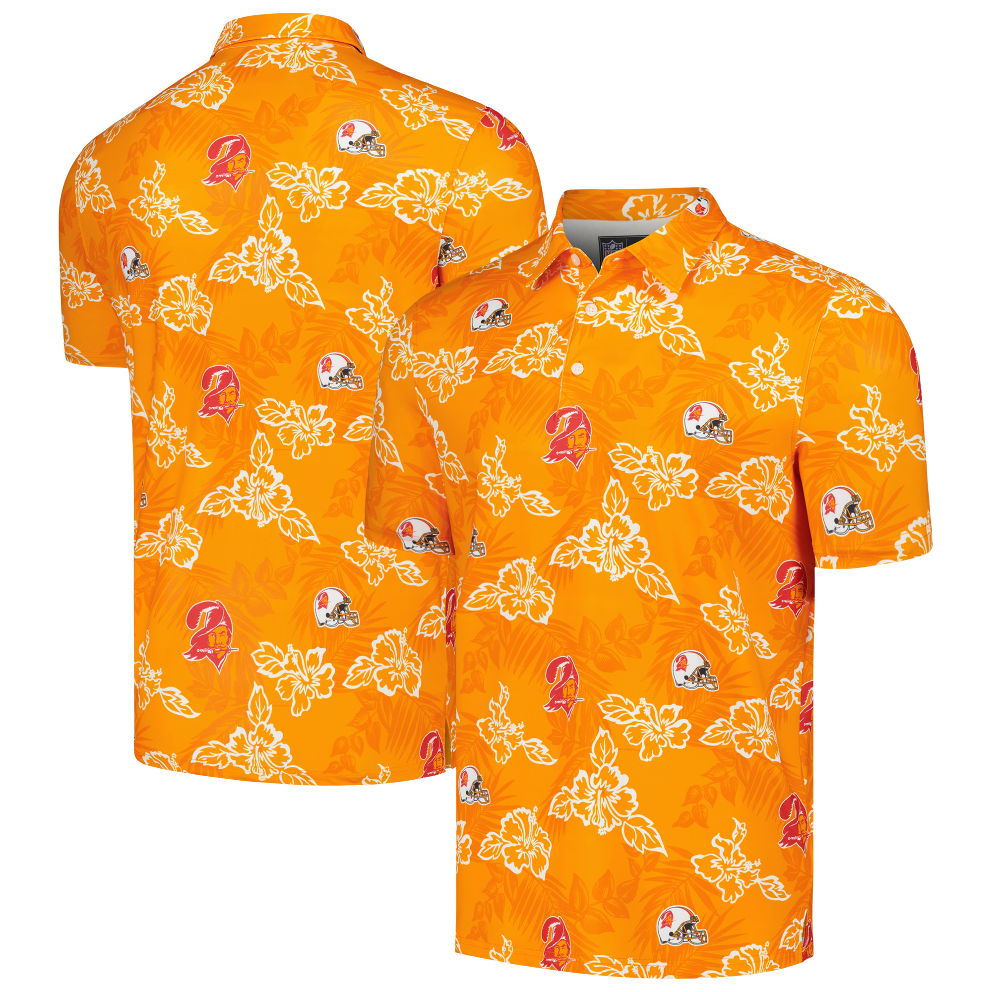 Reyn Spooner Orange Tampa Bay Buccaneers Throwback Pua Performance Poloshirt für Herren Image