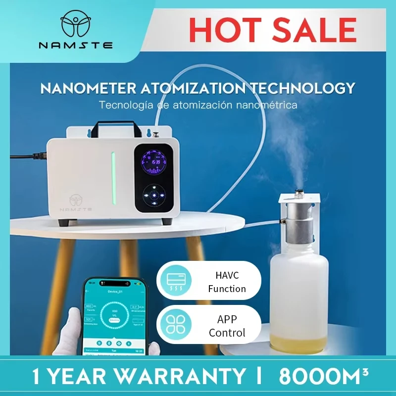 Diffusore di aromi NAMSTE, macchina elettrica per profumare ambienti, grande diffusore di fragranze per sistema HVAC domestico, macchina per profumare con controllo tramite app.