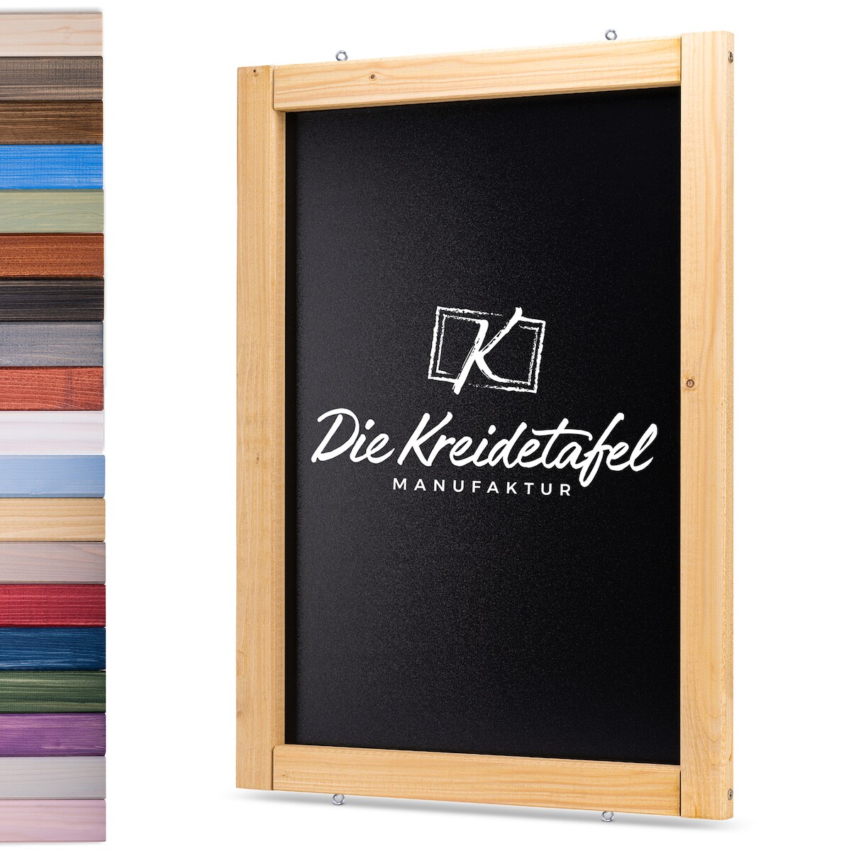 Die Kreidetafel Manufaktur Kreidetafel mit Holzrahmen / Eiche 60x90cm Image