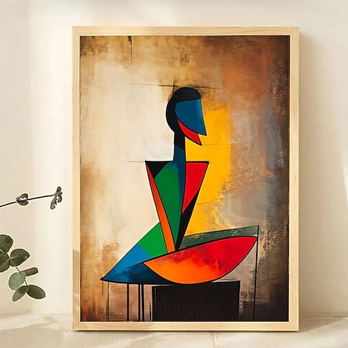 Ölgemälde, 100 % handgemalt, Aquarell, abstraktes Buddha-Motiv auf Leinwand, religiöse Wandkunst für die Heimdekoration Image