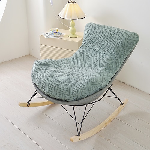 Sesselbezug für eine Person, geeignet für Zuhause, aus dehnbarem Polarfleece-Material, Sitzschutz, weicher, rutschfester Sesselbezug Image