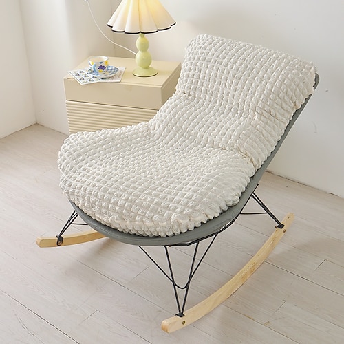 Sesselbezug für eine Person, geeignet für Zuhause, aus dehnbarem Polarfleece-Luftpolstergewebe, Sitzschutz, weicher, rutschfester Sesselbezug Image