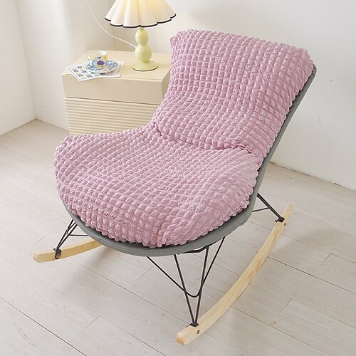 Sesselbezug für eine Person, geeignet für Zuhause, aus dehnbarem Polarfleece-Luftpolstergewebe, Sitzschutz, weicher, rutschfester Sesselbezug Image
