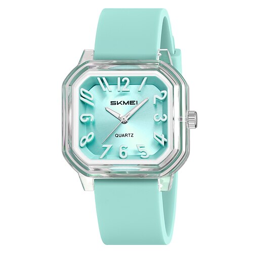 SKMEI Herren Quarzuhr Kreativ Minimalistisch Mode Lässig leuchtend Wasserdicht Weltzeit Dekoration Silikongel Beobachten Image