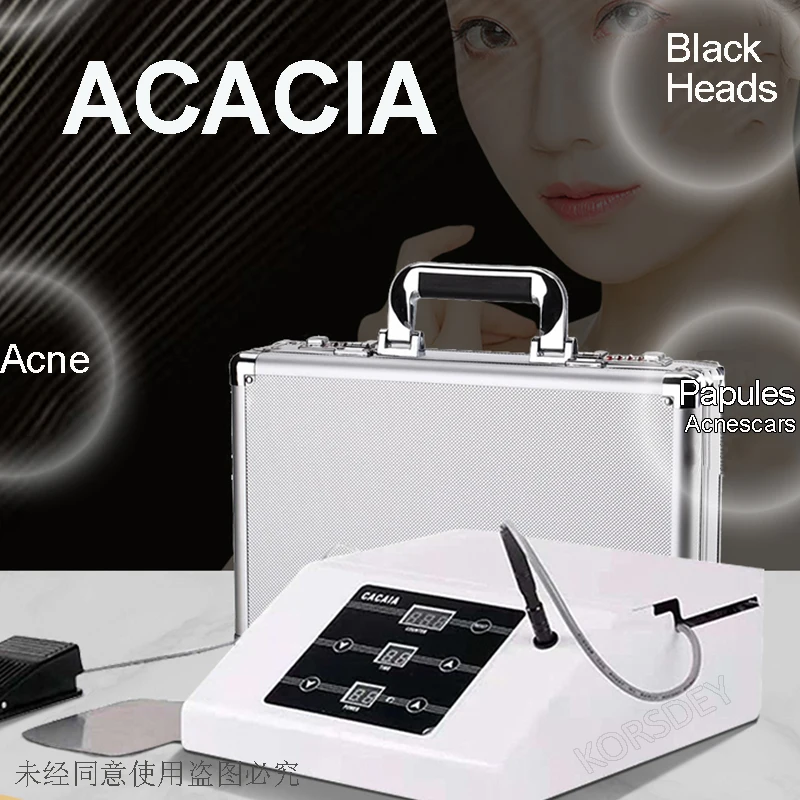 Seringue de soins du visage en acacia Rf, soins du visage, élimination de l