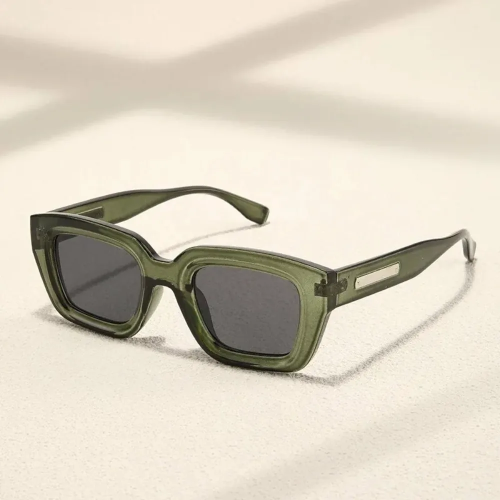Retro-Sonnenbrille mit quadratischem Rahmen, Sonnenbrille, modische UV400-Brille, Traver Shades-Brille, Sonnenschutz-Sonnenbrille Image