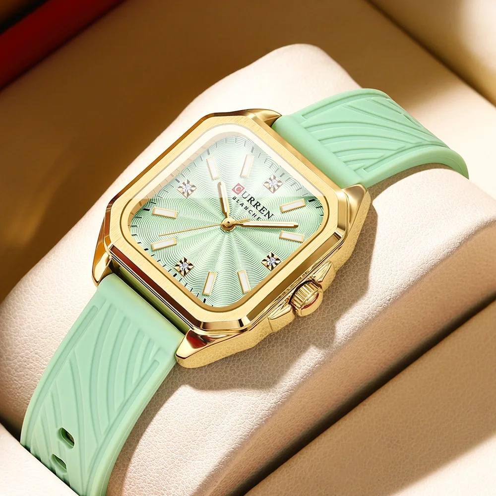 CURREN Krankenschwesteruhr für Damen, wasserdichte analoge Silikonuhr mit gebrauchter Stilluhr Image