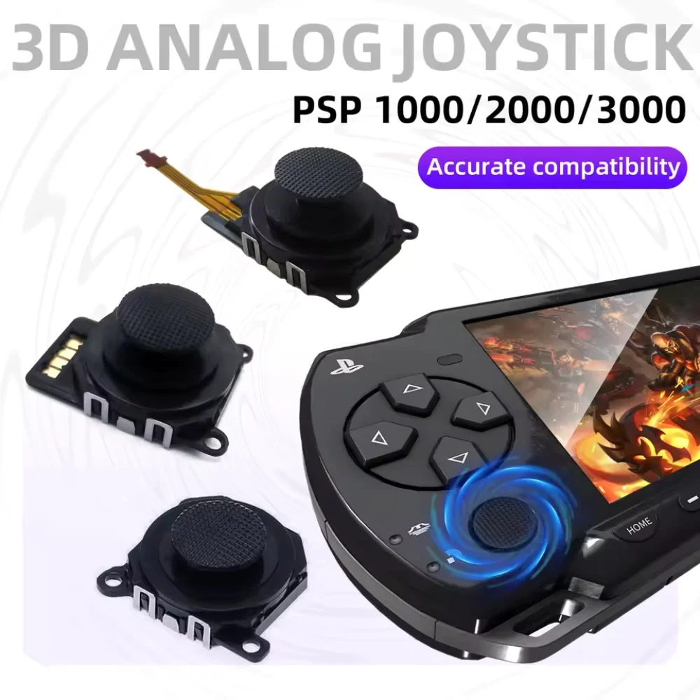 1 stücke 3D Analog Joystick Thumb-Stick Ersatz Für PSP 1000 2000 3000 Konsole Controller Ersatz Thumb-Stick-Taste für PSP Image