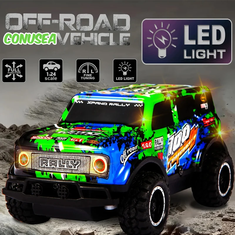 1/24 Rc Buggy Autos Auto Fernbedienung Lkw Led Off Road Fahrzeug Auto Coole Graffiti Drift Racing kinder Spielzeug für Jungen Kinder
