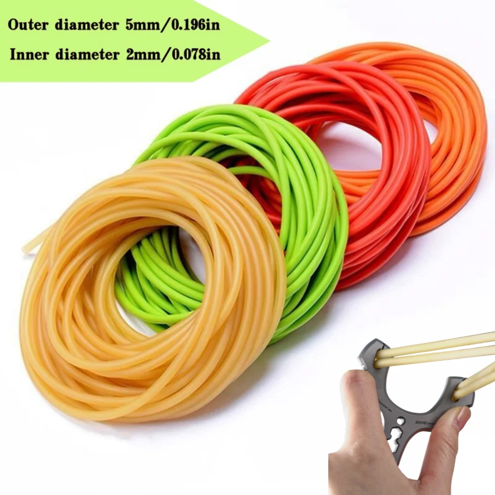 3/5 m elastisches, röhrenförmiges, weiches Gummiband, Schleuder-Gummiband, elastisches Fitness-Seil, elastischer Schlauch, Outdoor-Aktivitäten Image