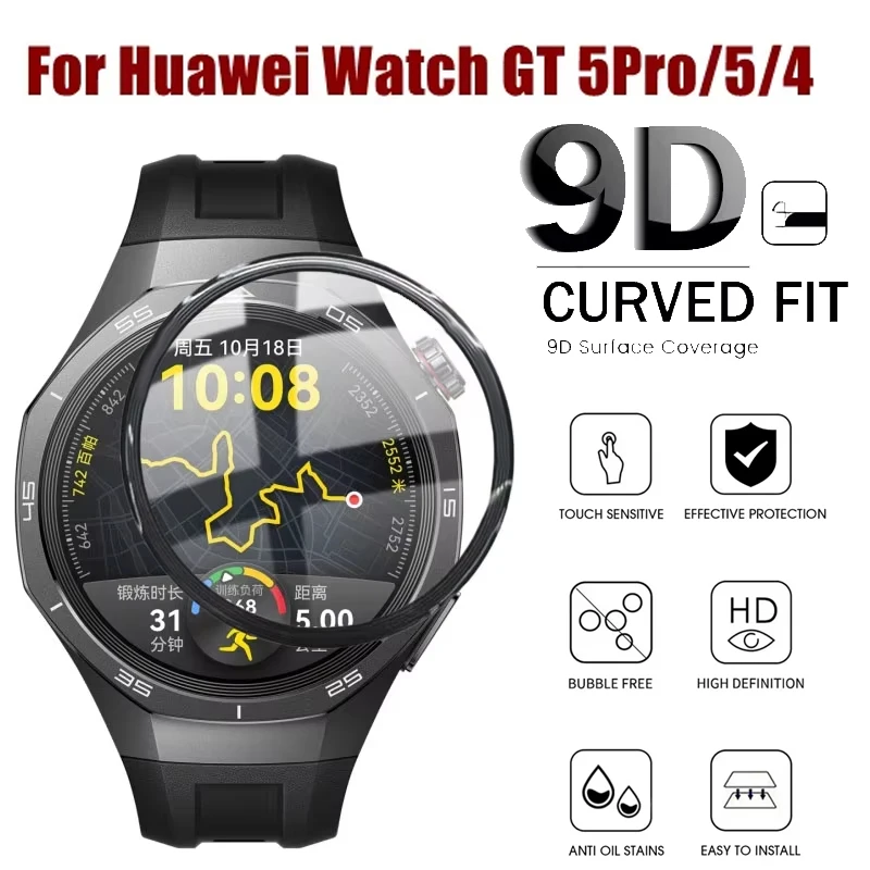 Weiche Kante Displayschutzfolie Für Huawei Uhr GT 5 Pro 42 MM 46 MM 3D Gebogene Anti-scratch Film Für Huawei Uhr GT 5 GT 4 41 MM 46 MM Image