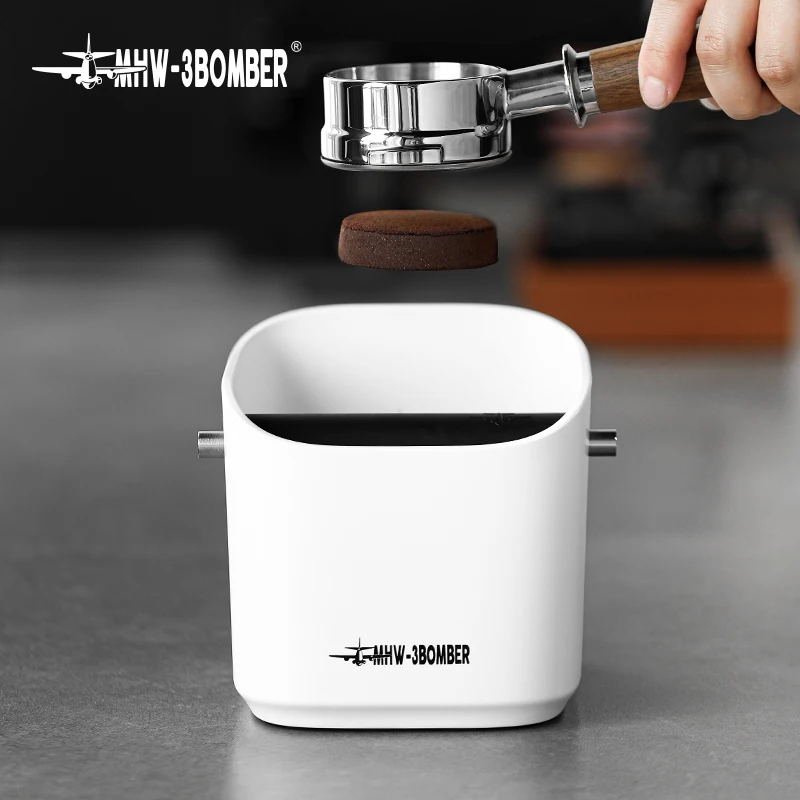 MHW-3BOMBER Kaffee Knock Box Espresso Boden Eimer Barista Knock Box Werkzeuge Mini Professionelle Cafe Bar Zähler Zubehör