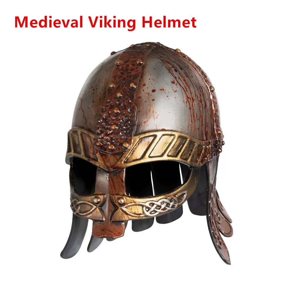 1 Stück mittelalterlicher Wikinger-Helm, Renaissance, Retro-Kampfhelm, Cosplay-Requisiten, Kampf-Reenactment-Helm für Party, Cosplay-Hut, Unisex Image