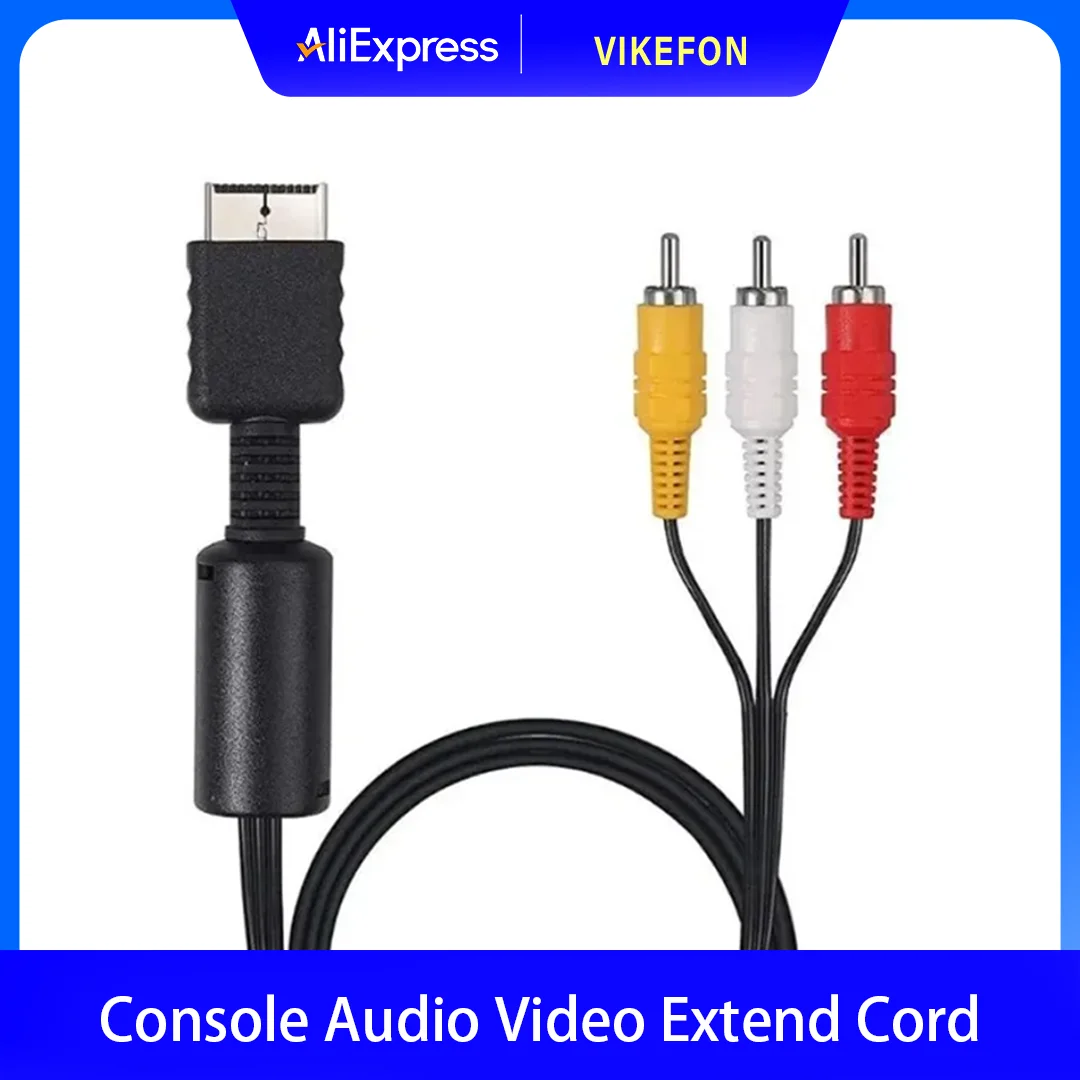 Video Verlängern Kabel Game Player zu LCD Monitor TV RCA Draht Konverter Adapter AV Kabel für PS3 PS2 PS1 PlayStation Konsole Audio