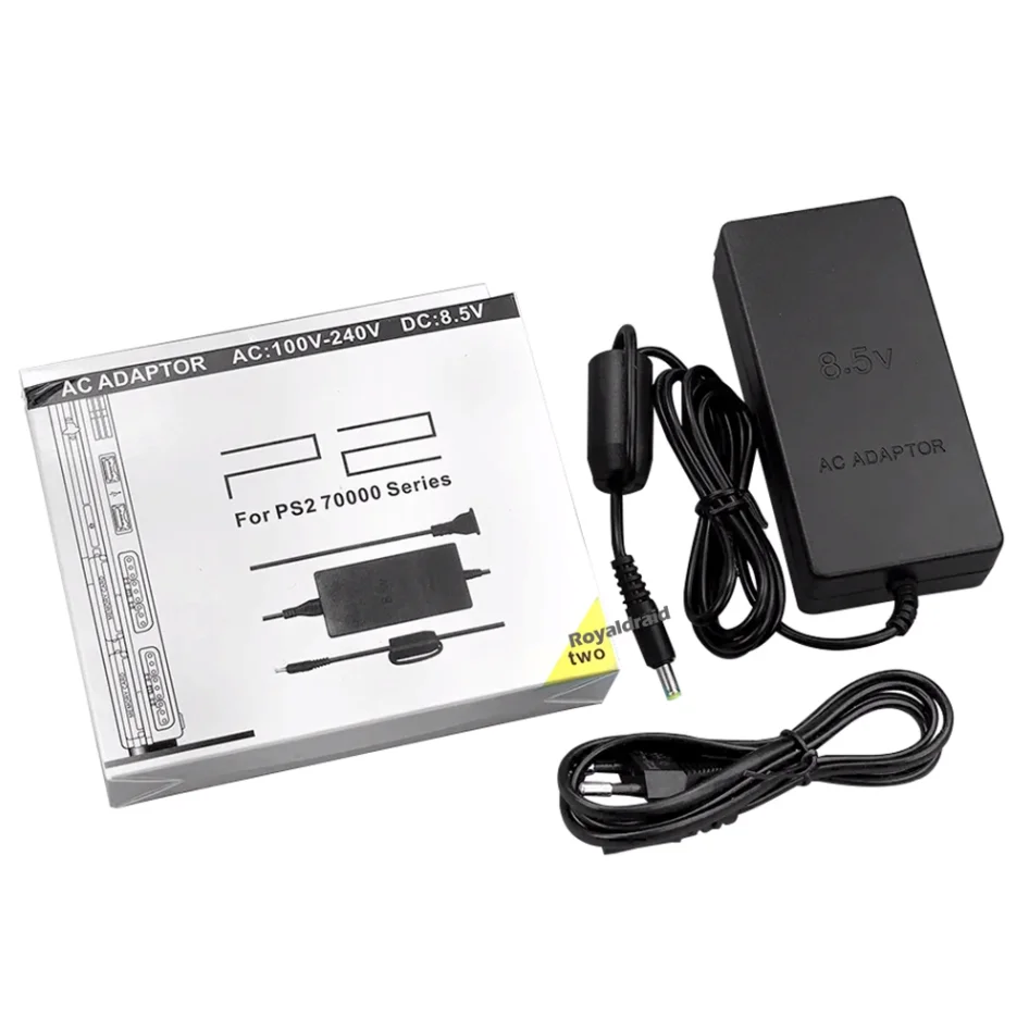NEUE Netzteil Für PS2 Ersatz AC Adapter Ladegerät Kabel 100-240 V DC 8,5 V für PS2 Slim 70000 Konsole EU Stecker/US Plu Image