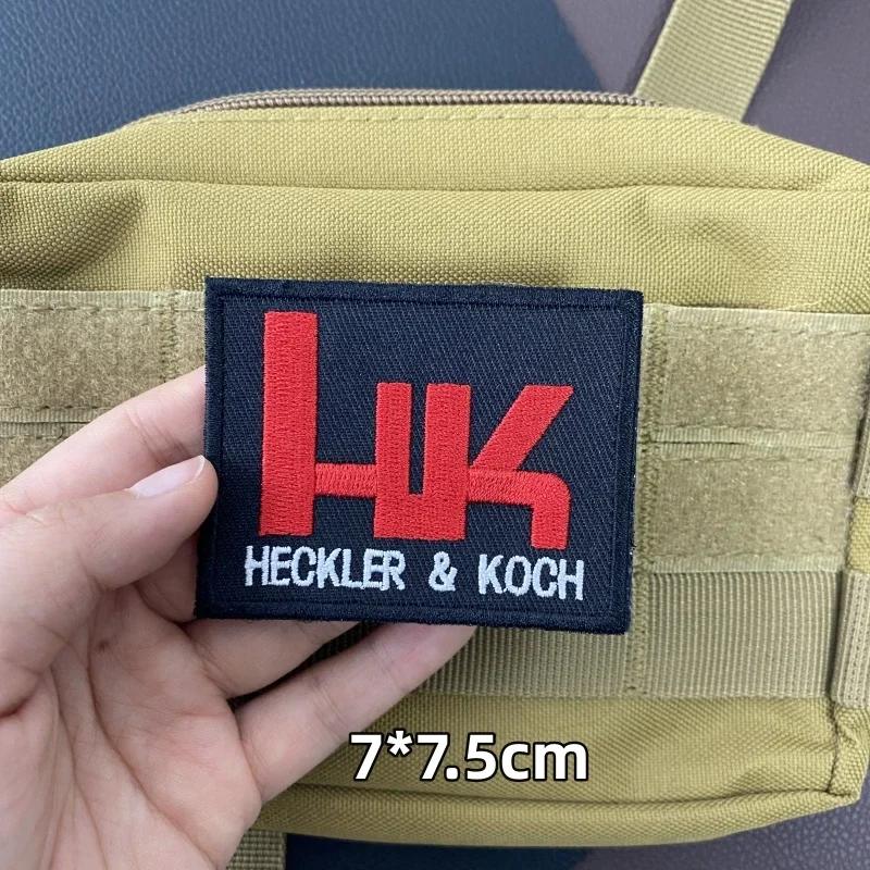 HK bestickter taktischer Aufnäher mit Klettverschluss, GLOCK-Armband, Glock-Moral-Abzeichen, Outdoor-Persönlichkeit, Rucksack, Hut, Aufkleber Image