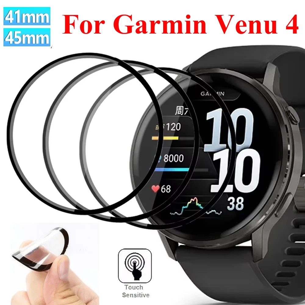 Displayschutzfolie für Garmin Venu 4 45 mm 41 mm, kratzfest, weiches TPU, flexible Filme, Schutz für Garmin Venu 4 Filmzubehör Image