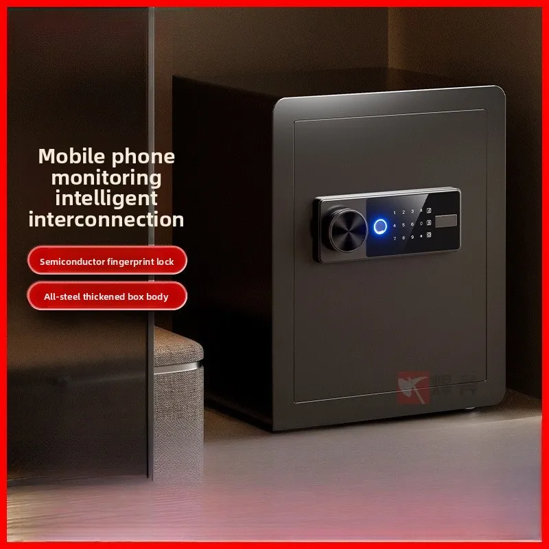 Safe Haushalt Kleiner Anti-Diebstahl-Safe Ganzstahlwandiger elektronischer Fingerabdruck-WIFI-Safe Image