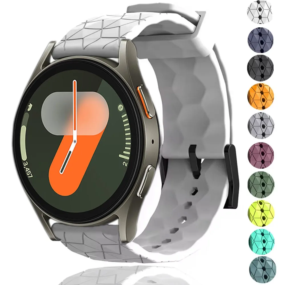 20 mm weiches Sport-Silikonband für Samsung Galaxy Watch 7 6 5 4 40 mm 44 mm 4 6 Classic 42/43/46/47 mm 5Pro 45 mm Handgelenk-Gürtel-Armband Image