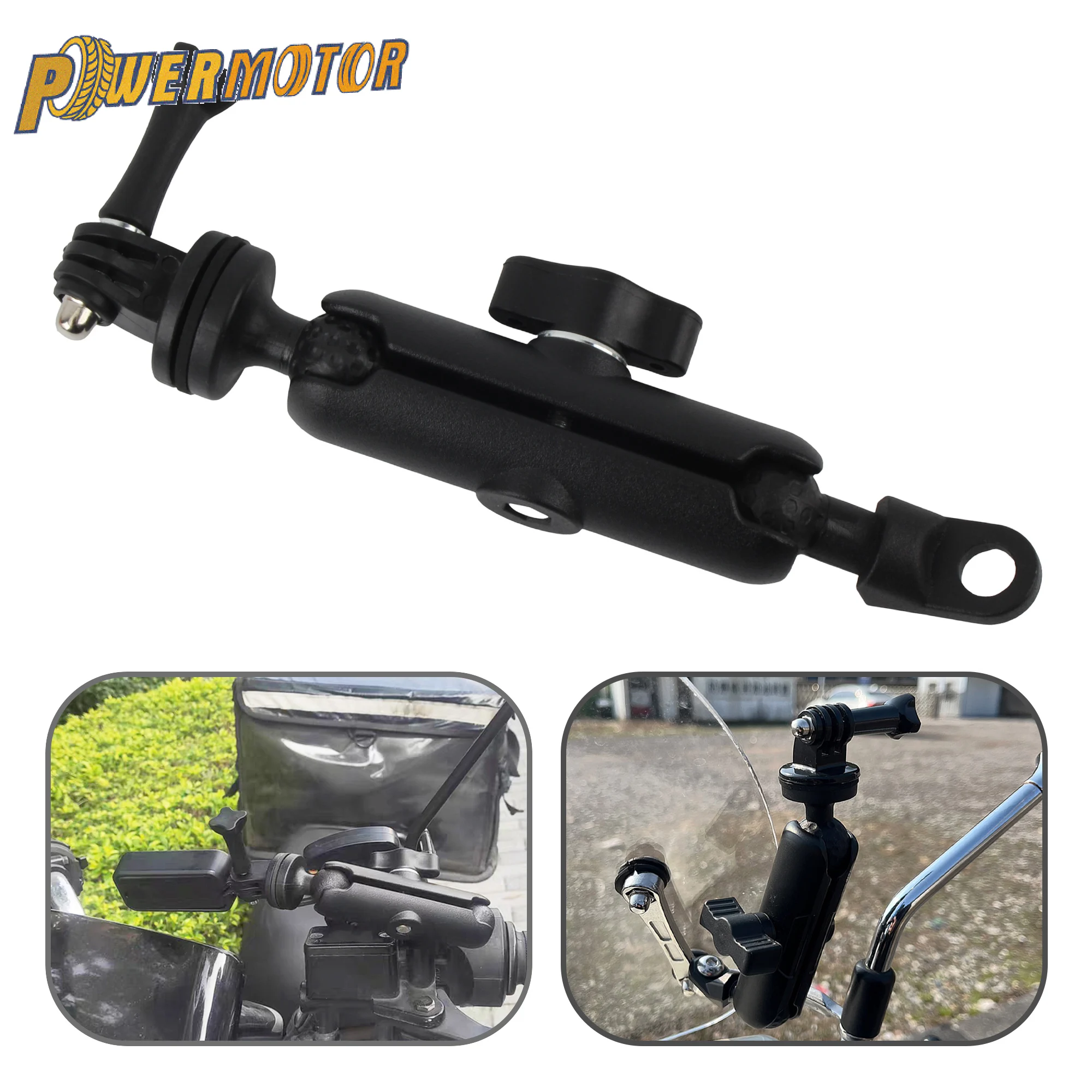 360 ° Gopro Motorrad Unterstützung Lenker Halterung Fahrrad Halter Halterung Für GoPro Hero 12 11 10 9 8 Insta360 Osmo Kamera Teile Image