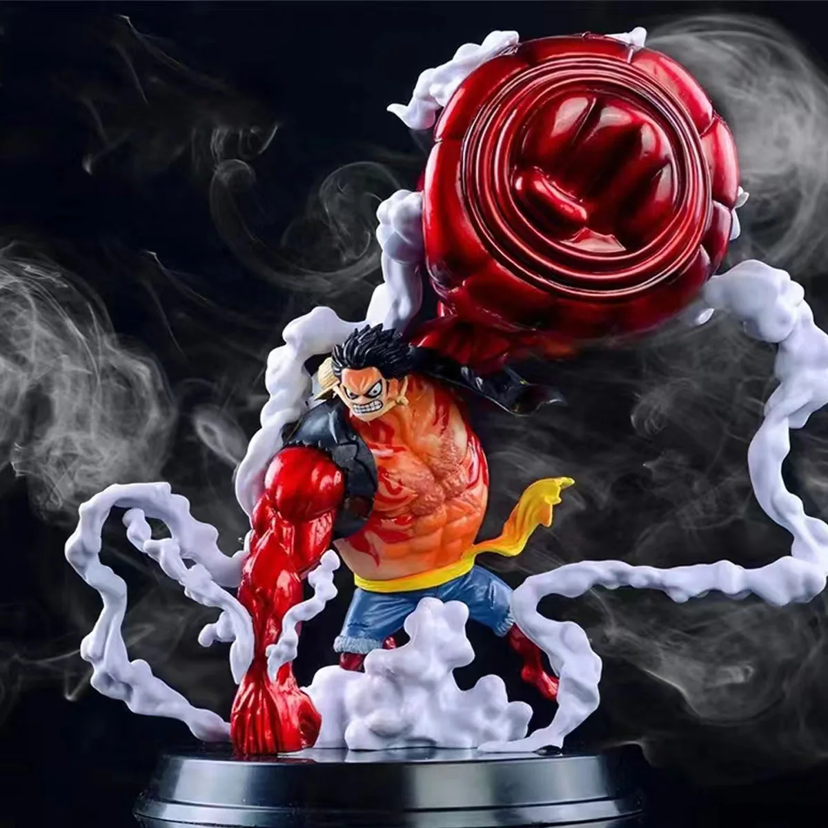 22 cm One Piece Vierter Gang Ruffy Big Saru King Gun Big Fist Ruffy Actionfigur Modell PVC Statue Puppe Sammlung Spielzeug Geschenke