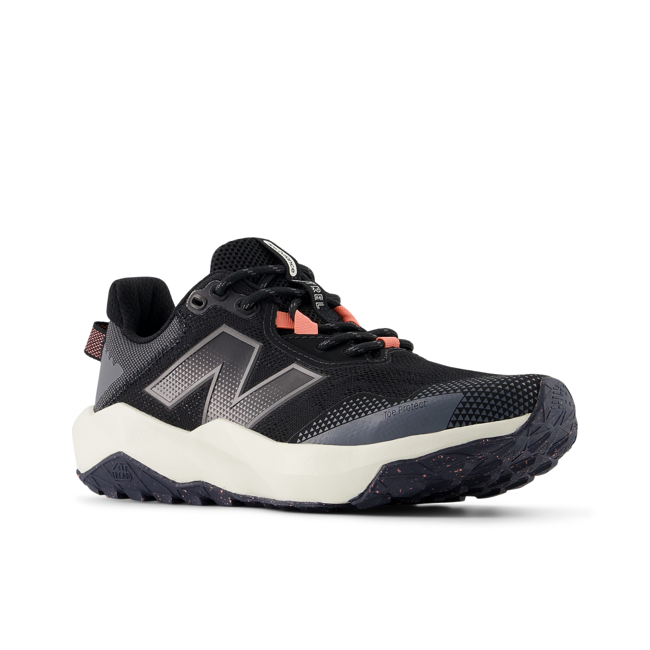 Laufschuh NEW BALANCE "DYNASOFT NITREL V6", Damen, Gr. 41,5, schwarz, Synthetik, Textil, Schuhe Laufschuh, Trailrunning-Schuhe