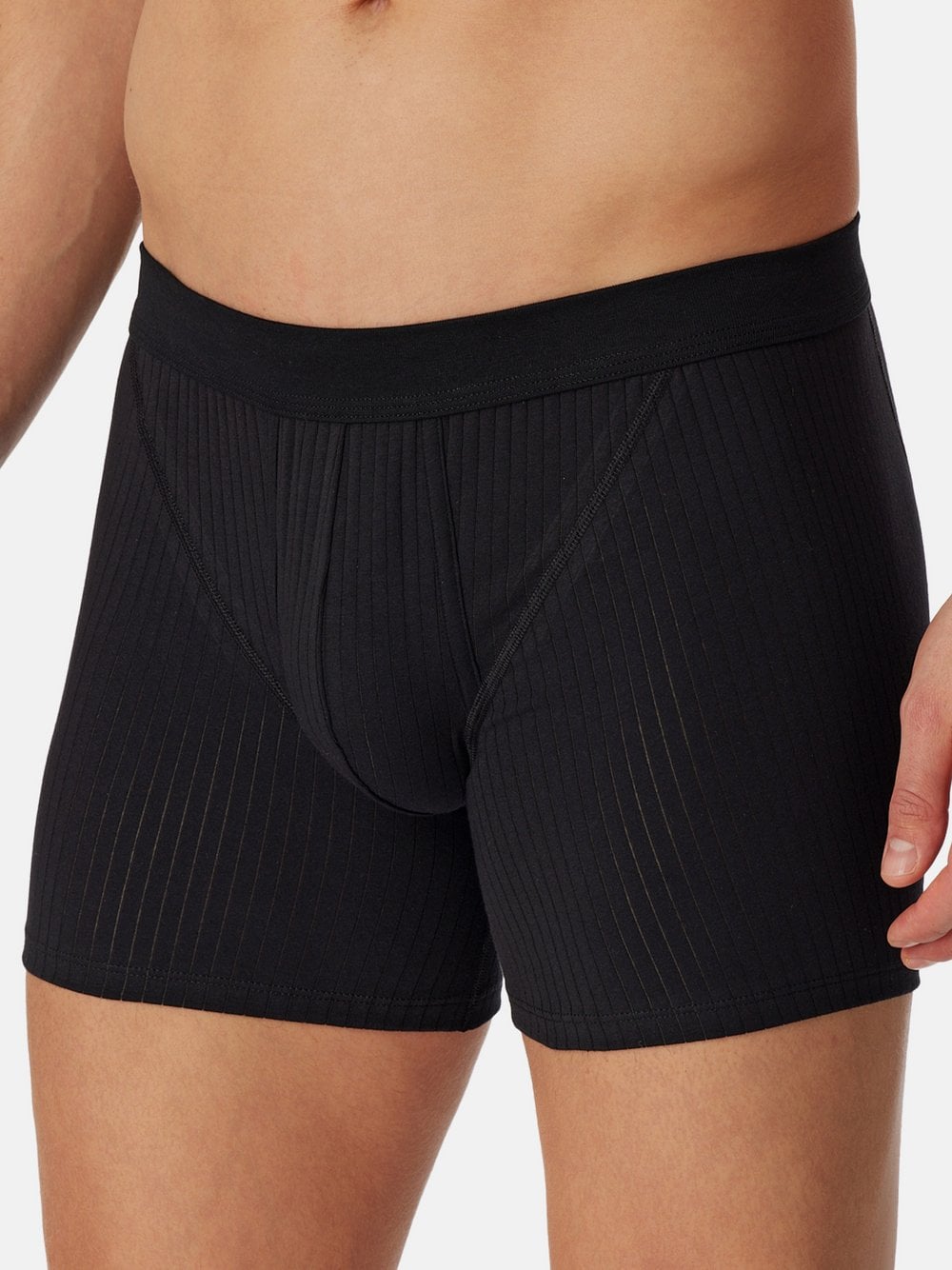 Schiesser Retro Short Herren schwarz, M Image