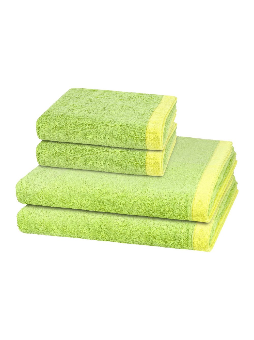 Cawö Handtuchset 2-teilig Damen grün, ONE SIZE Image