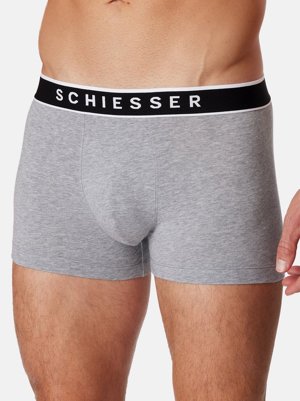 Schiesser Retro Short Herren grau, M Image