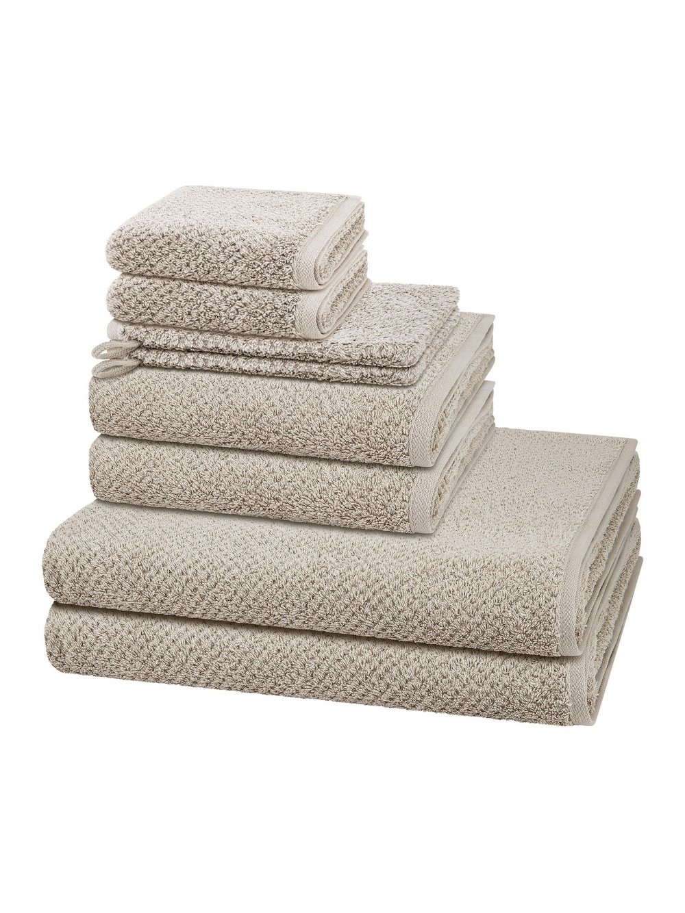 Cawö Handtuchset 8-teilig Damen hellgrau, ONE SIZE Image