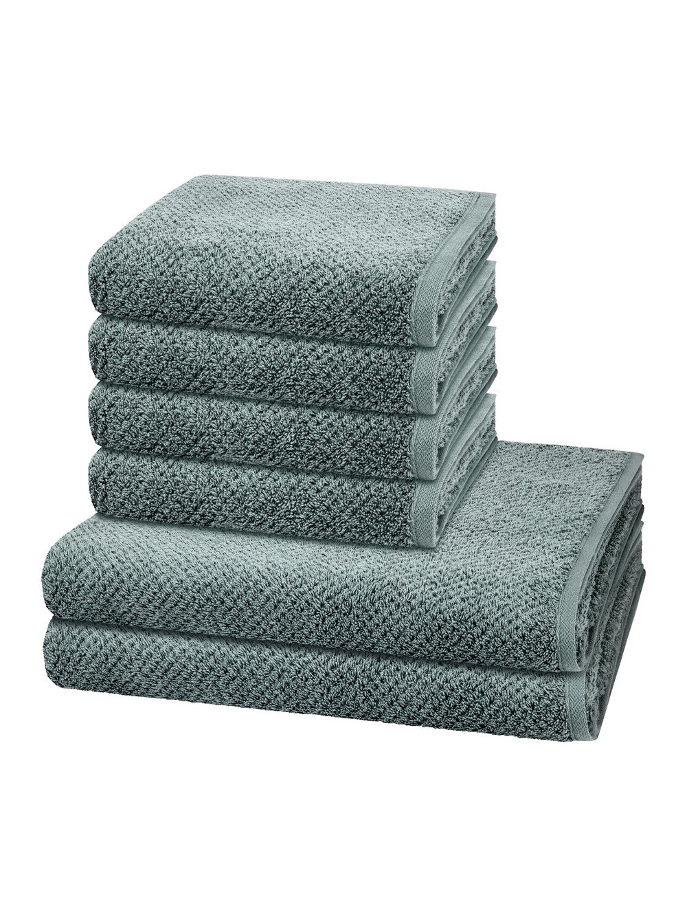 Cawö Handtuchset 6-teilig Damen grün, ONE SIZE Image