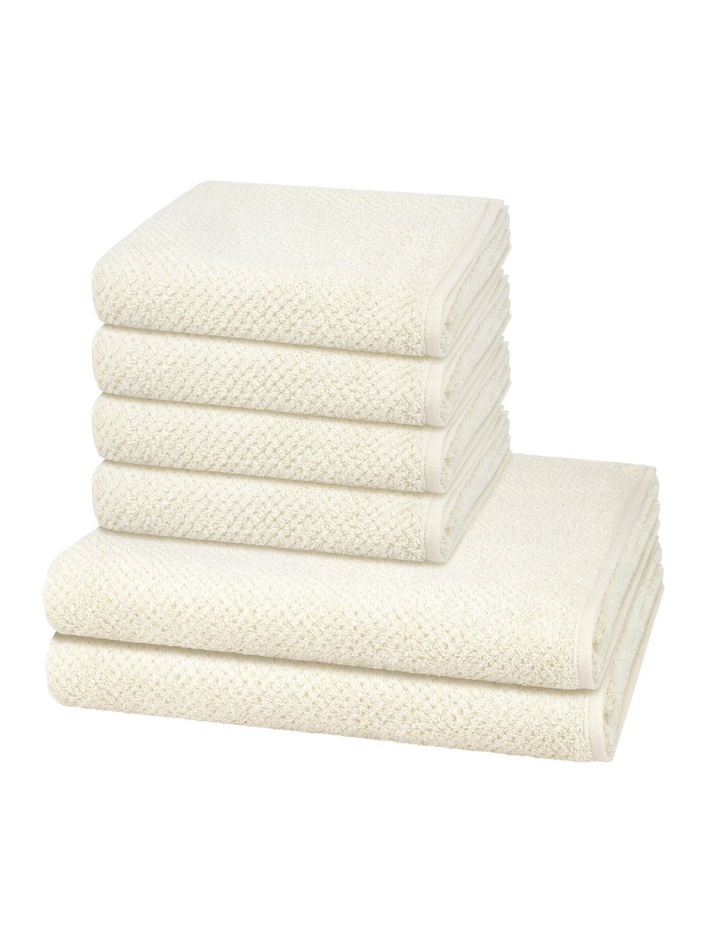 Cawö Handtuchset 6-teilig Damen ecru, ONE SIZE Image