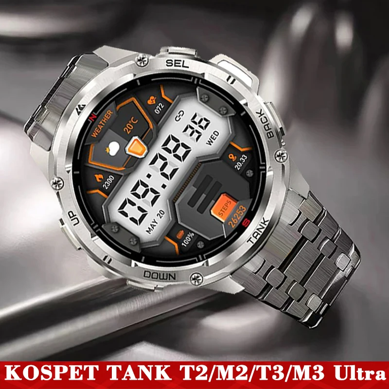 22mm Metallarmband für KOSPET TANK T3 M3 Ultra Band Business Edelstahlarmband für KOSPET TANK T2 T3 M2 M3 Smartwatch Armband Image