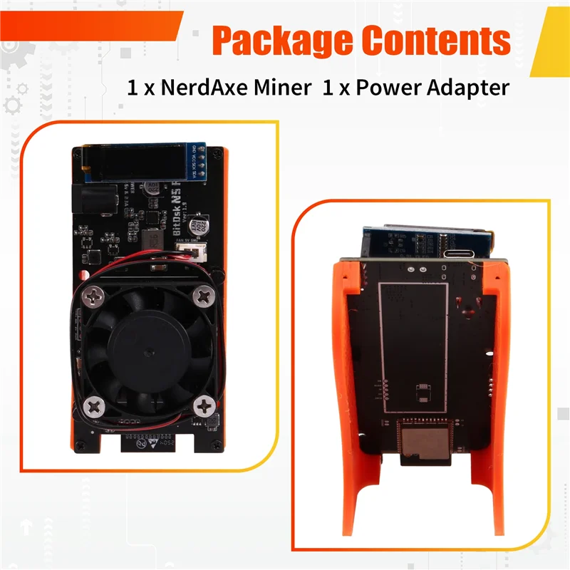 Bitaxe Miner BM1397 200Gh/S Low Power Crypto Miner für Solo Bitcoin Mining AU Stecker-[A51I] Image