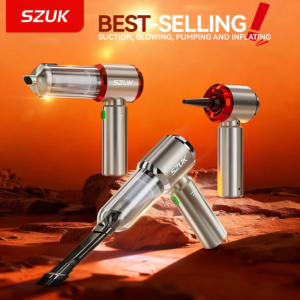 SZUK Mini aspirateur de voiture 985000Pa Machine de nettoyage à forte aspiration puissant aspirateur Portable sans fil pour voiture aspirateurs sans fil aspirateur pour voiture aspirateur voiture