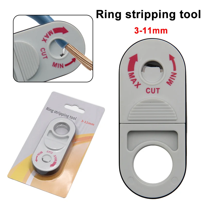 Multi functional ring strip device coaxial cable tracheal telephone line Category 5e twisted pair 3-12mm stripping pliers